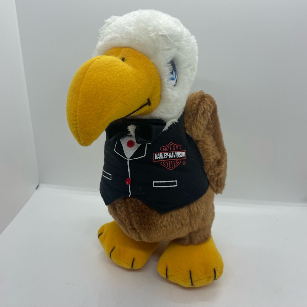 Harley-Davidson Eagle Plush Toy - Yellow, Brown, and Black